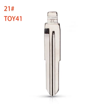 10/20/50 шт 21 # TOY41 Металлический Неразрезной Пустой Флип-Дистанционный Ключ для Toyota Corona для Keydiy KD Xhorse VVDI JMD