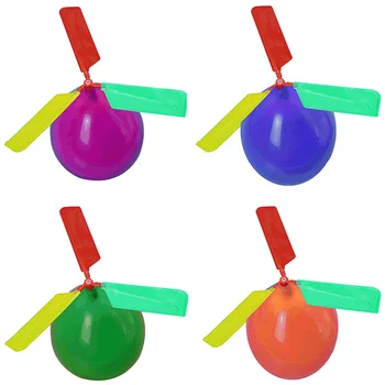 1шт Воздушный шар Вертолет Игрушка Забавный Воздушный шар Ручной работы Открытый Полет На Вертолете Детская игра на День Рождения Детская игрушка