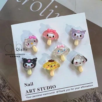 20 штук сладких шариков для ногтей в форме эскимо, мультяшные подвески Sanrio в форме рисунка 
