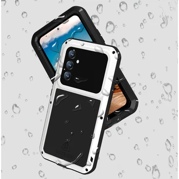 360 Полная защита, противоударный чехол для Samsung Galaxy A54 5G, Ударопрочный, Защищенный от грязи и брызг Воды Металлический Бронированный чехол