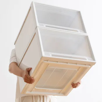 Jul595 Ящик для хранения Выдвижной Шкаф Пластиковый Ящик для хранения Одеяла для домашней одежды
