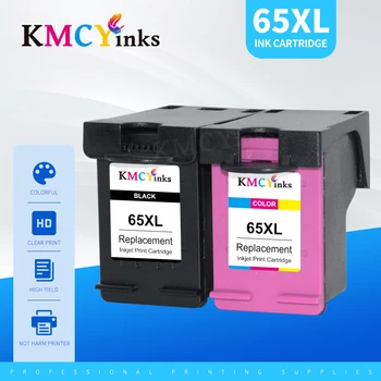 KMCYinks Восстановленный чернильный картридж для HP 65 65XL 65 XL для использования с Envy 5055 5052 5058 DeskJet 2622 2624 2652