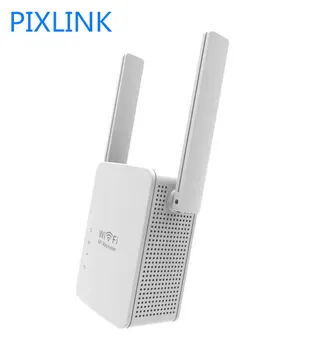 PIXLINK 2.4G Беспроводной Wi-Fi Ретранслятор 300 Мбит/с, Сетевой WiFi-маршрутизатор, Расширитель, Усилитель сигнала, 2 антенны, Точка доступа