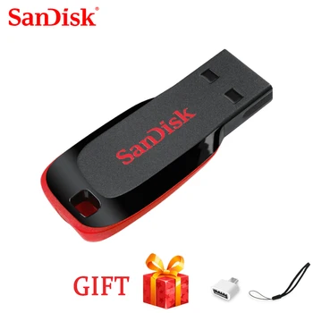 SanDisk USB Flash флешка 64 гб 128 ГБ usb 2,0 CZ50 usb флэш-накопитель 16 ГБ 8 ГБ memory stick флеш-накопитель 32 ГБ оригинальный mini U-stick