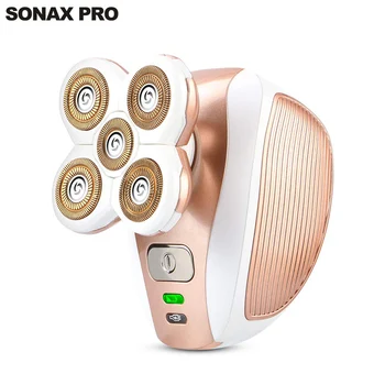 SONAX PRO 5 Головок Электрическая Женская Бритва, Безболезненная Женская Бритва, Интимный Триммер Для Бикини, Быстрый Станок Для Бритья Волос, USB-Подзарядка