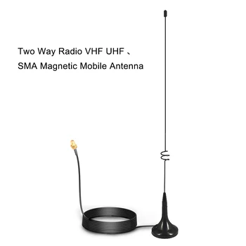 UT-108UV Двухстороннее радио УКВ SMA Магнитная Мобильная длинная Антенна для BAOFENG CB Radio Walkie Talkie UV-5R UV-B5 UV-B6 GT-3