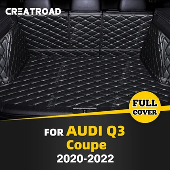 Автоматический Коврик для багажника с полным покрытием Audi Q3 Coupe 2020 2021 2022, накладка для багажника Автомобиля, Аксессуары для защиты салона Грузового лайнера