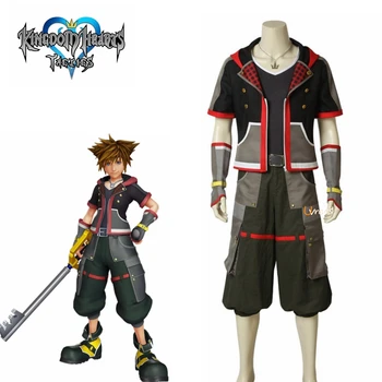 Аниме-игра Kingdom Hearts III Sora Косплей Костюм, Униформа, Полный костюм, Карнавальные костюмы на Хэллоуин