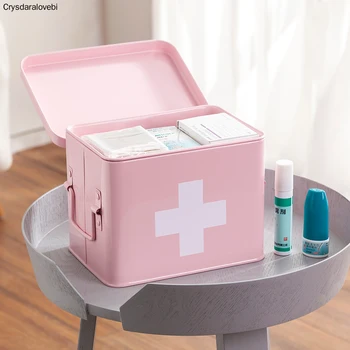 Аптечка Бытовая Аптечка Коробка для хранения лекарств Детский Семейный Портативный Амбулаторный набор неотложной медицинской помощи