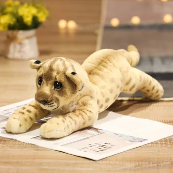 большая плюшевая игрушка-лев, высококачественная мягкая лежащая кукла-лев, детский подарок на день рождения около 58 см