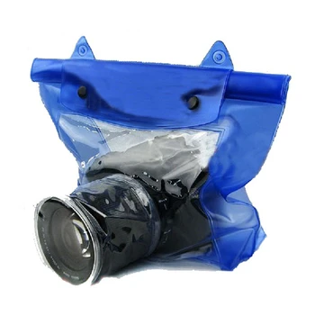 Водонепроницаемый прозрачный чехол для камеры Canon Nikon DSLR SLR Подводный корпус Чехол ПВХ для объектива цифровой камеры Сухая защита
