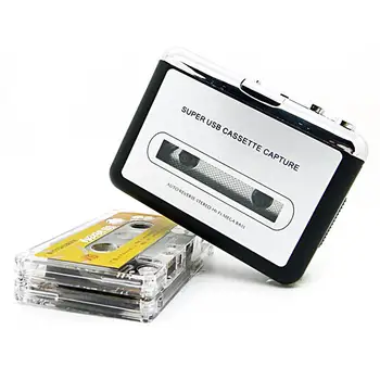 Высококачественная портативная лента USB2.0 для ПК, Суперкассета в MP3, музыкальный компакт-диск, цифровой плеер, конвертер, Рекордер захвата + наушники