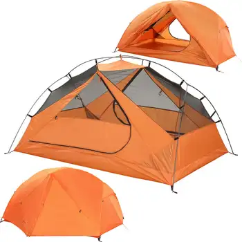 Индивидуальная Походная палатка - Легкая двухместная палатка для пешего туризма, Легко устанавливаемая Водонепроницаемая Походная палатка для взрослых, детей, Sco