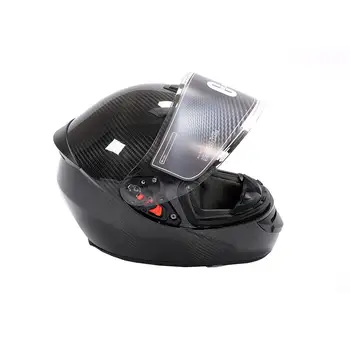 Карбоновый полнолицевой мотоциклетный уличный велосипедный шлем Синий/черный M, L, XL, XXL
