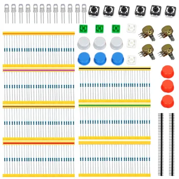 Комплект запчастей GM/Component Package Kit A1 для проекта Arduino с резистором + Боттон + регулируемый потенциометр