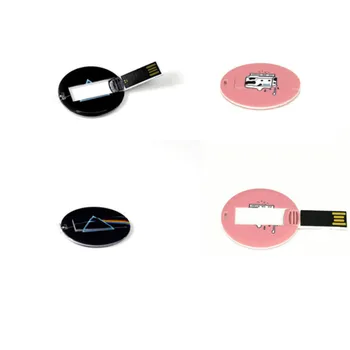 Круглая карта, популярный рекламный USB-накопитель 8 ГБ, 16 ГБ, 32 ГБ, индивидуальный логотип, фото USB 2.0/ 3.0 в качестве маркетинговых рекламных подарков
