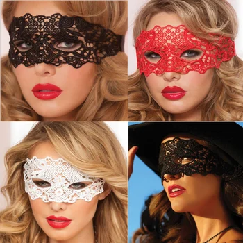 Кружевная маска Новый черный Карнавальный маскарадный костюм Сексуальная женская маскарадная маска для Венецианской вечеринки Маска для глаз