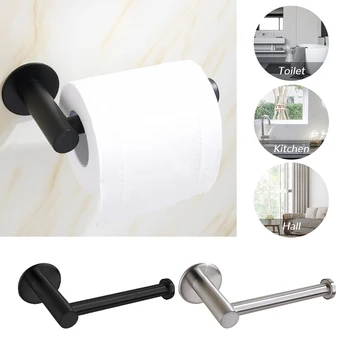 Кухонная рулонная бумага, Самоклеящийся Настенный держатель для туалетной бумаги, Аксессуары для ванной комнаты из нержавеющей стали, вешалки для полотенец