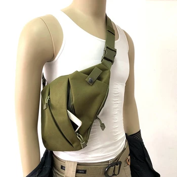 Многофункциональная Скрытая Тактическая сумка Для хранения Кобура Мужская Левая Правая Нейлоновая сумка для пистолета Охотничья кобура