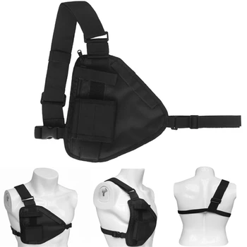 Многофункциональная тактическая сумка через плечо, скрытая сумка для рации, мужская сумка, противоугонная нагрудная сумка для охоты