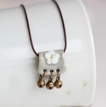 Новое модное женское керамическое ожерелье, подвески оптом для женщин, подарочное ожерелье, ретро-аксессуары, ювелирные изделия #1214