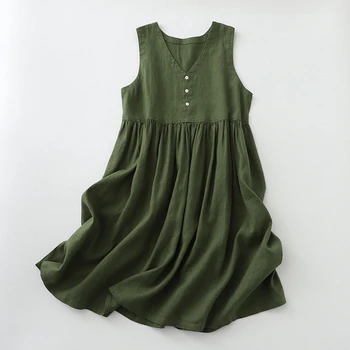 Новое Модное Женское платье, однотонное платье с V-образным вырезом, без рукавов, для Отдыха, Сращивание, Повседневное вечернее платье для женщин 2023
