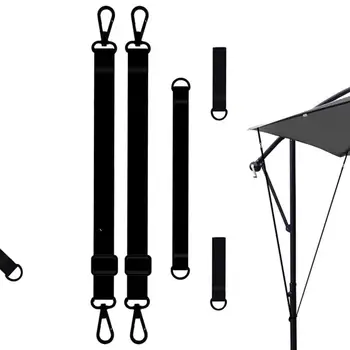 Ремешок для галстука для зонтика для патио, Всепогодный ремешок с пряжкой для зонтиков, Регулируемый Сверхлегкий ремешок для зонтика для улицы