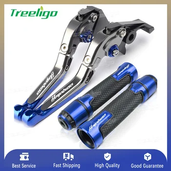Ручки для руля мотоцикла Treeligo Регулируемые выдвижные складные наборы рычагов тормозной системы сцепления для SUZUKI HAYABUSA 2008-2018