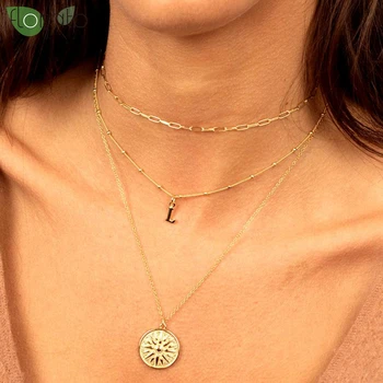 Трендовое ожерелье из стерлингового серебра 925 пробы с подвеской в виде креста, Цепочка для Ключиц, Модное Винтажное круглое ожерелье от Солнца, Подарок для дам с высокими ювелирными изделиями
