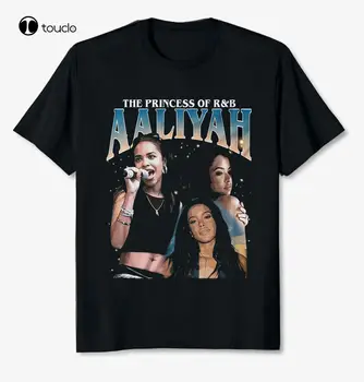 Футболка Princess-Aaliyah в стиле R & B, поп-музыка, большой подарок фанату, индивидуальная футболка ручной работы