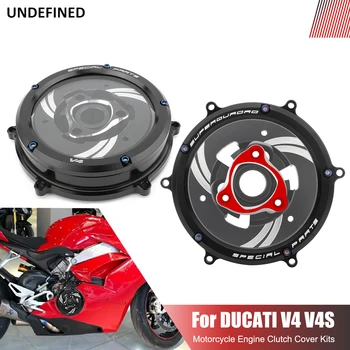 Черная Крышка Сцепления Гоночный Пружинный Протектор Двигателя Комплект Прижимных Пластин Для Ducati Panigale V4 V4S Speciale Corse 18-2023
