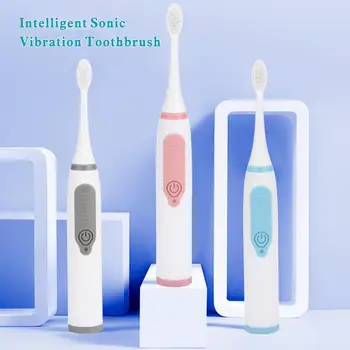 Электрическая зубная щетка Ipx-7, водонепроницаемая, 3 насадки, Автоматическая Звуковая зубная щетка, батарейка типа АА, Мягкая щетина, Отбеливающая зубную щетку для полости рта