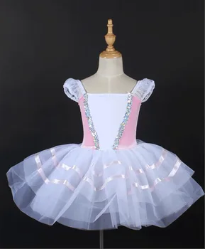 Юбка для балетных танцев для девочек 2023, Новый дизайн, профессиональное платье для танцев с балетной пачкой, Детские розовые платья для танцев